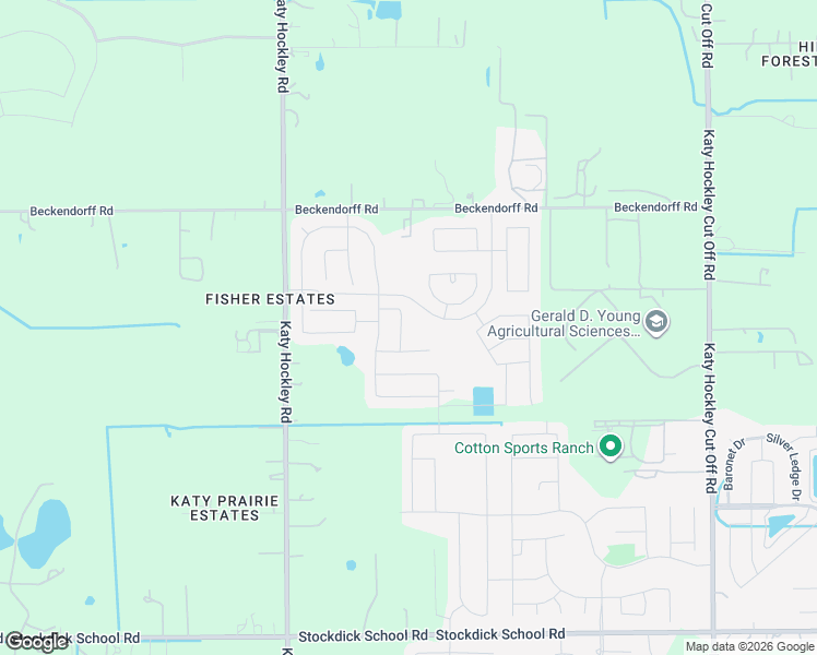 map of restaurants, bars, coffee shops, grocery stores, and more near 5722 Pampus Prairie Road in Katy