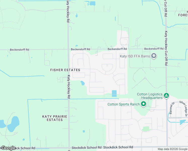 map of restaurants, bars, coffee shops, grocery stores, and more near 5718 Savanna Pasture Road in Park Row