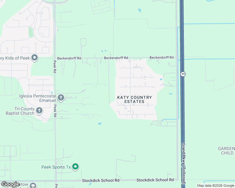 map of restaurants, bars, coffee shops, grocery stores, and more near 22311 Maplewood Drive in Katy