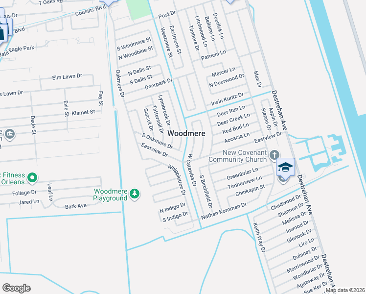 map of restaurants, bars, coffee shops, grocery stores, and more near in Woodmere