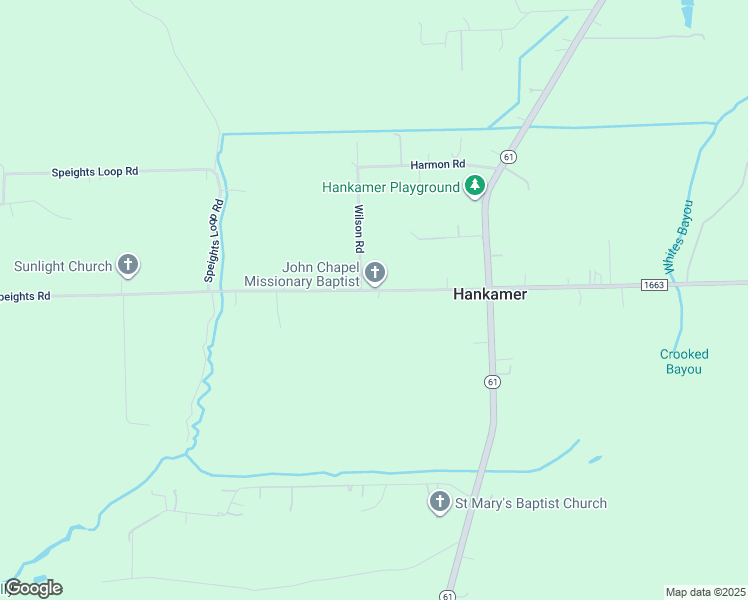 map of restaurants, bars, coffee shops, grocery stores, and more near 333 Speights Road in Hankamer