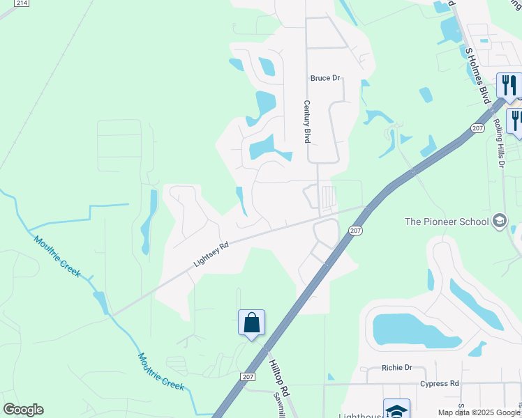 map of restaurants, bars, coffee shops, grocery stores, and more near 2128 Wood Stork Avenue in St. Augustine