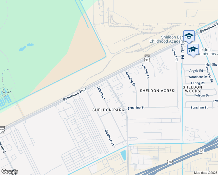 map of restaurants, bars, coffee shops, grocery stores, and more near 9109 Miller Road 2 in Houston