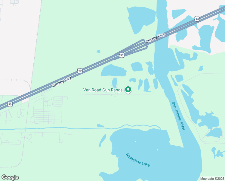 map of restaurants, bars, coffee shops, grocery stores, and more near 18570 Van Road in Houston