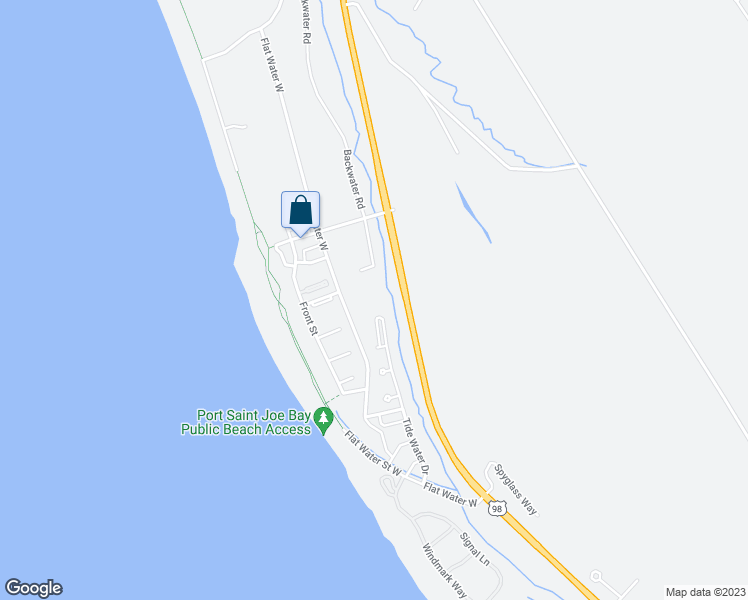 map of restaurants, bars, coffee shops, grocery stores, and more near 619 Tide Water Drive in Port Saint Joe