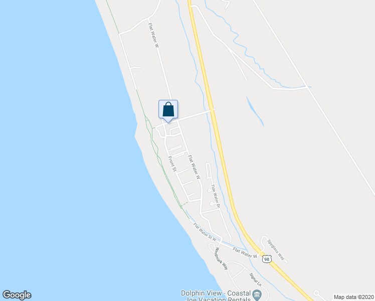 map of restaurants, bars, coffee shops, grocery stores, and more near Flat Water West in Port Saint Joe