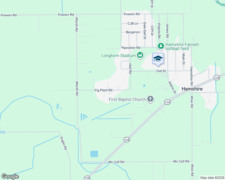 map of restaurants, bars, coffee shops, grocery stores, and more near 12969 Fig Plant Road in Hamshire