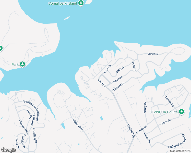 map of restaurants, bars, coffee shops, grocery stores, and more near 1101 Blue Water Drive in Canyon Lake