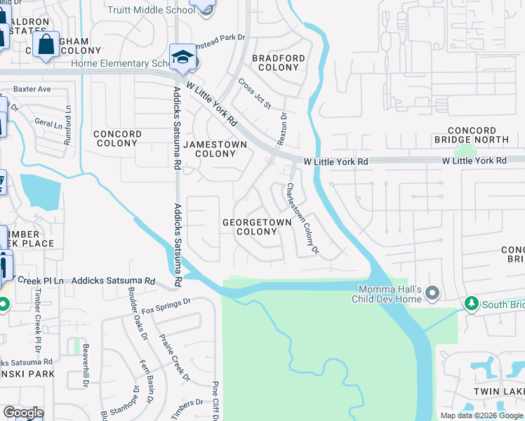 map of restaurants, bars, coffee shops, grocery stores, and more near 5903 Fort Sumter Lane in Houston
