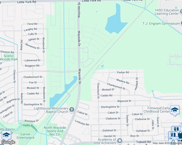 map of restaurants, bars, coffee shops, grocery stores, and more near 10115 Harness Creek Lane in Houston