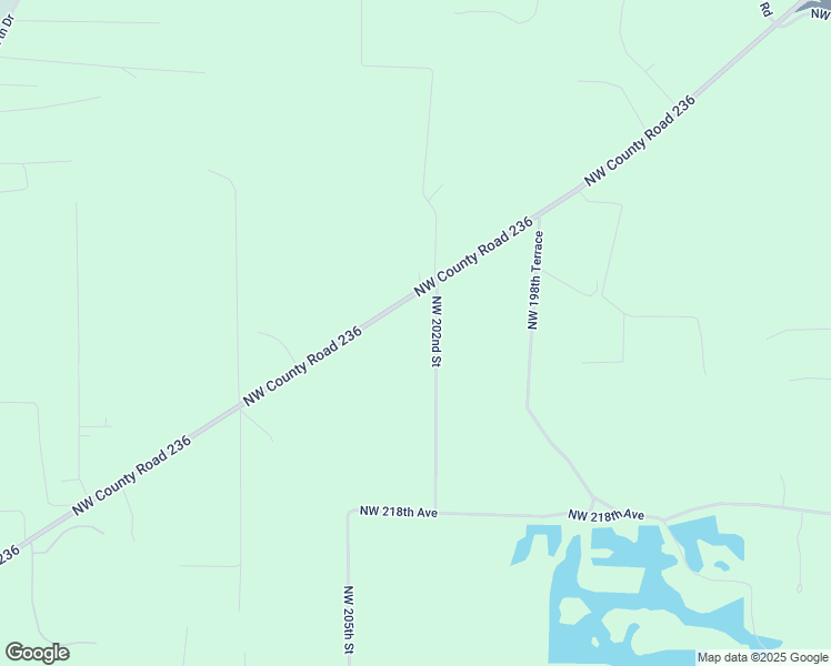 map of restaurants, bars, coffee shops, grocery stores, and more near 22510 Northwest 202nd Street in High Springs