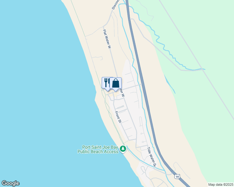 map of restaurants, bars, coffee shops, grocery stores, and more near 125 Goodmorning St in Port St Joe