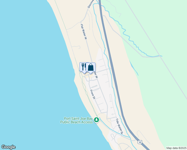 map of restaurants, bars, coffee shops, grocery stores, and more near 125 Goodmorning St in Port St Joe