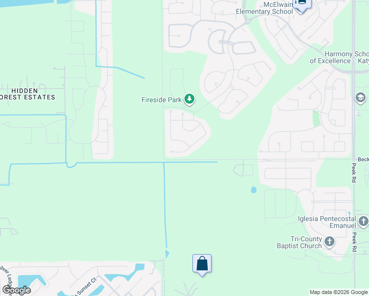map of restaurants, bars, coffee shops, grocery stores, and more near 23918 Bearberry Thicket Trail in Katy