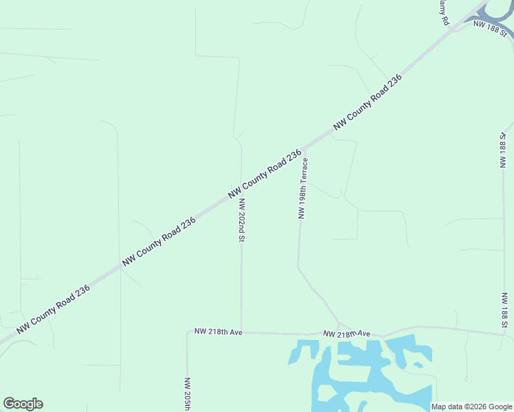 map of restaurants, bars, coffee shops, grocery stores, and more near 22617 Northwest 202nd Street in High Springs