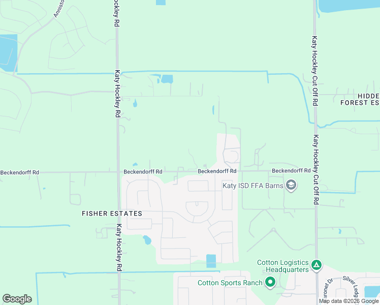 map of restaurants, bars, coffee shops, grocery stores, and more near 25840 Beckendorff Road in Katy