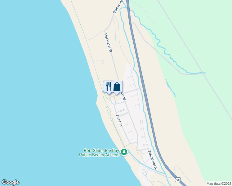 map of restaurants, bars, coffee shops, grocery stores, and more near 125 Goodmorning St in Port St Joe