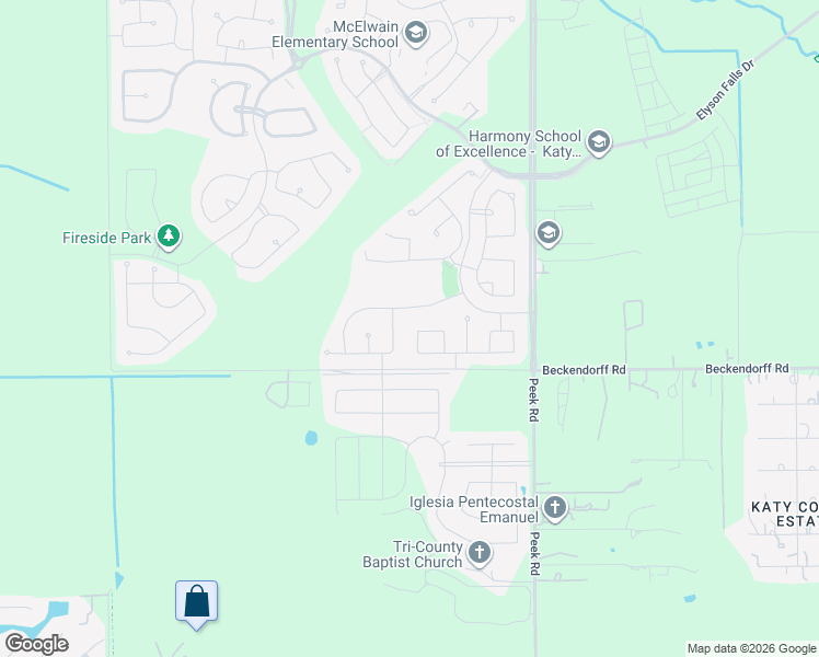 map of restaurants, bars, coffee shops, grocery stores, and more near 6035 Bristlegrass lane in Katy