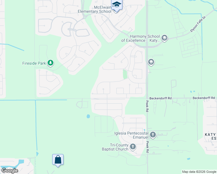 map of restaurants, bars, coffee shops, grocery stores, and more near 6035 Bristlegrass lane in Katy