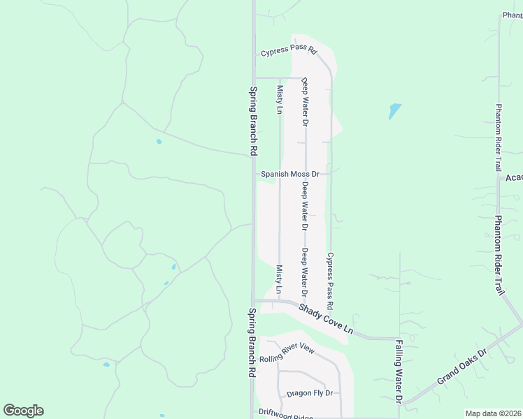 map of restaurants, bars, coffee shops, grocery stores, and more near 5250 Spring Branch Road in Spring Branch