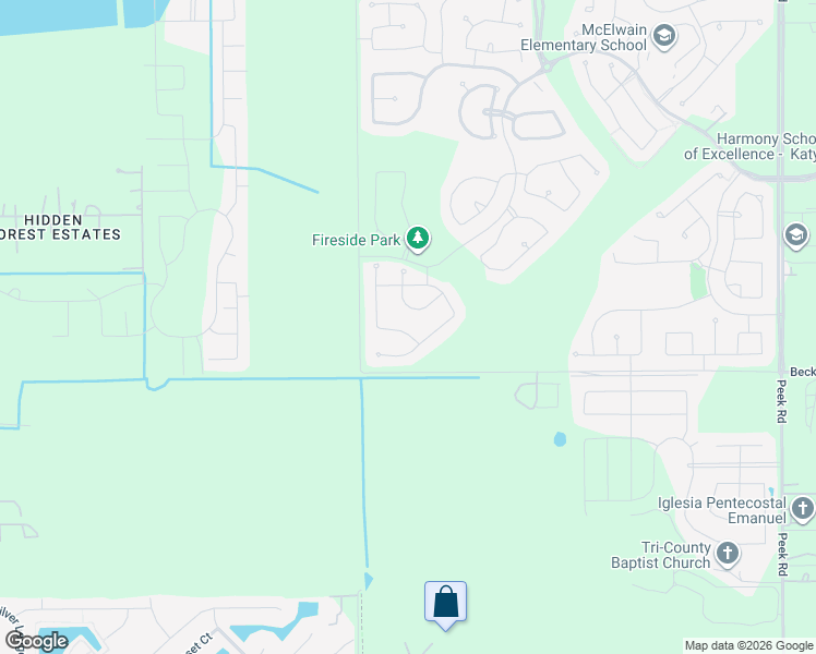 map of restaurants, bars, coffee shops, grocery stores, and more near 23918 Bearberry Thicket Trail in Katy
