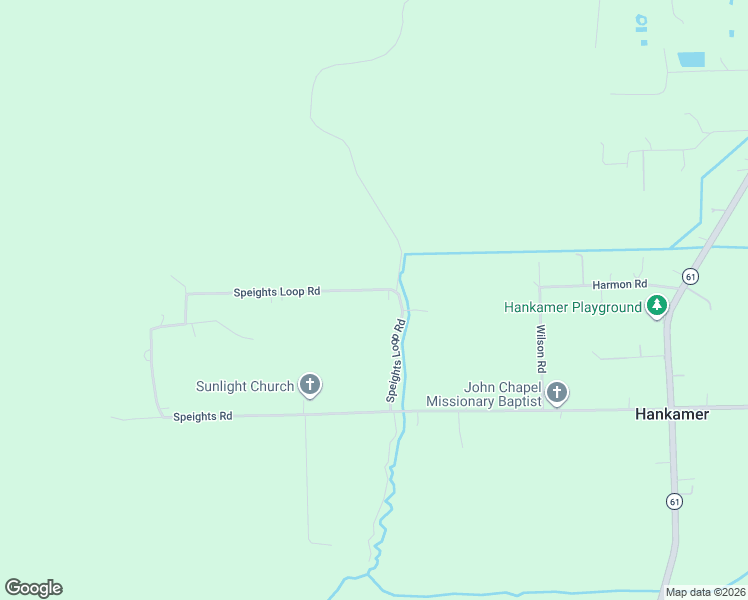 map of restaurants, bars, coffee shops, grocery stores, and more near 325 Speights Loop Road in Hankamer