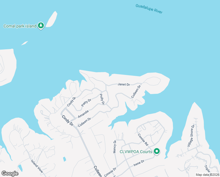 map of restaurants, bars, coffee shops, grocery stores, and more near 1061 Janet Drive in Canyon Lake