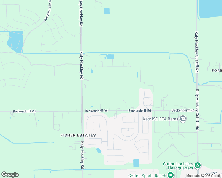 map of restaurants, bars, coffee shops, grocery stores, and more near 6220 Katy Hockley Road in Katy