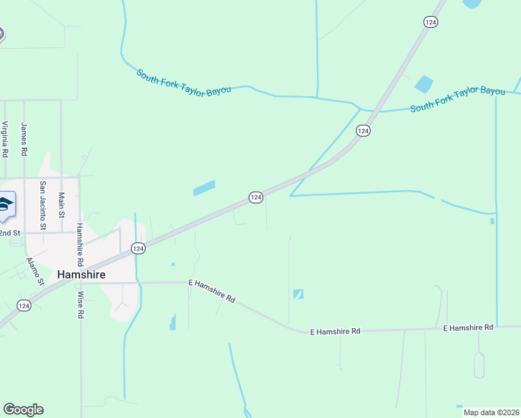 map of restaurants, bars, coffee shops, grocery stores, and more near 15457 West Oakland Road in Hamshire