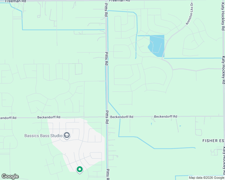 map of restaurants, bars, coffee shops, grocery stores, and more near 6555 Pitts Road in Katy