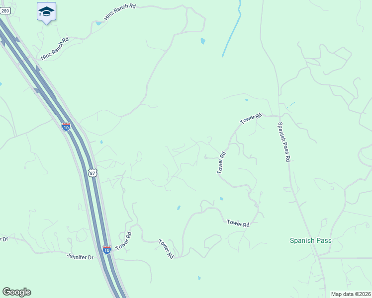 map of restaurants, bars, coffee shops, grocery stores, and more near 140 Rolling Acres Road in Boerne