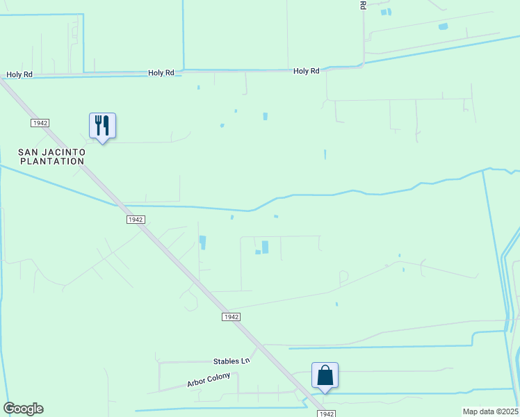 map of restaurants, bars, coffee shops, grocery stores, and more near 4220 1/2 Krampota Road in Crosby