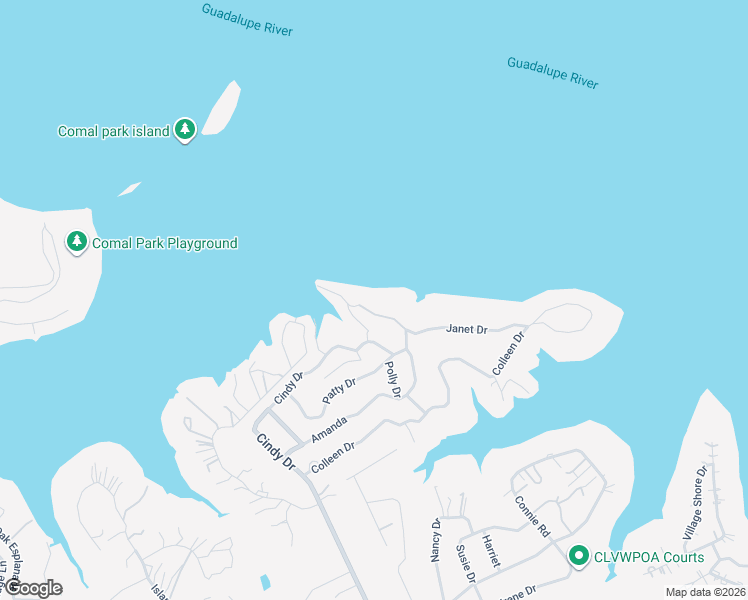 map of restaurants, bars, coffee shops, grocery stores, and more near 909 Janet Drive in Canyon Lake