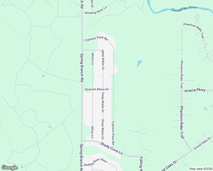 map of restaurants, bars, coffee shops, grocery stores, and more near 985 Deep Water Drive in Spring Branch