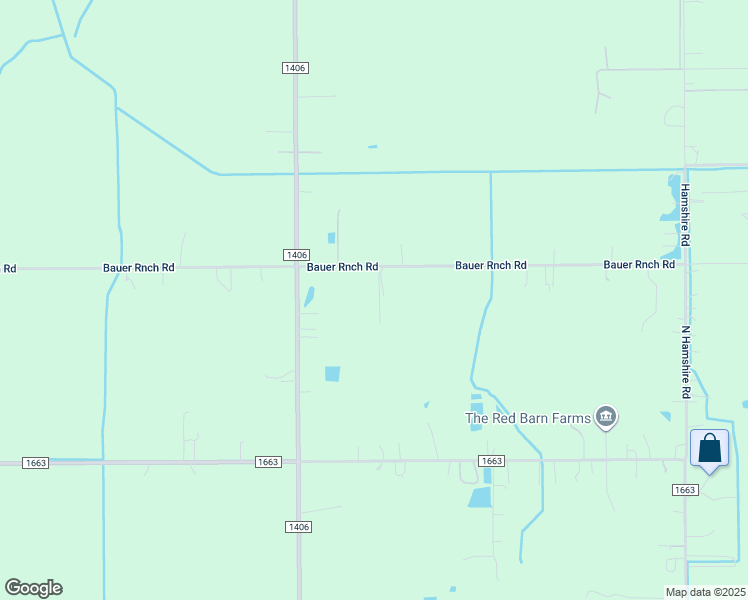 map of restaurants, bars, coffee shops, grocery stores, and more near 711 Bauer Ranch Road in Winnie