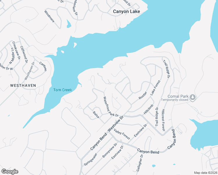 map of restaurants, bars, coffee shops, grocery stores, and more near 873 Sagebrush Drive in Canyon Lake