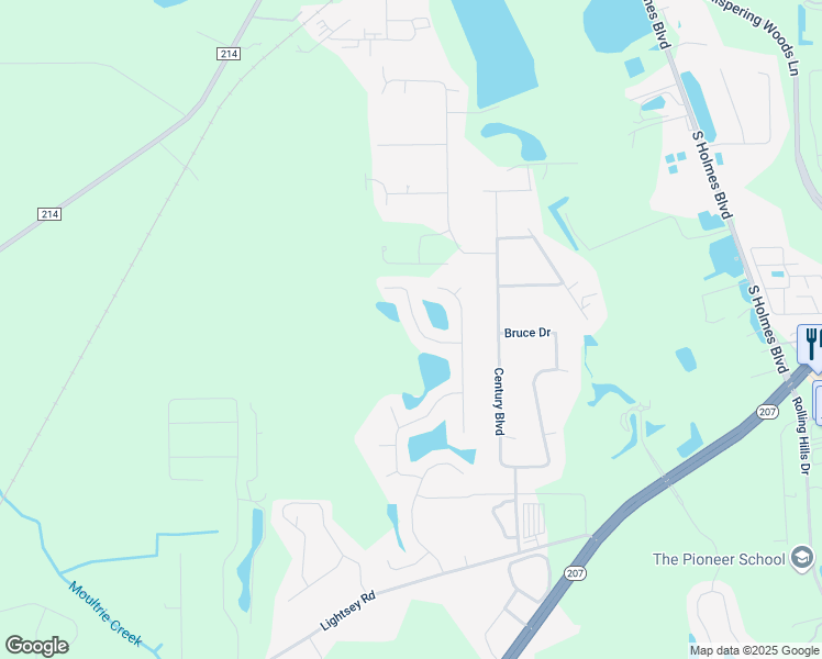 map of restaurants, bars, coffee shops, grocery stores, and more near 2921 Gray Jay Drive in St. Augustine