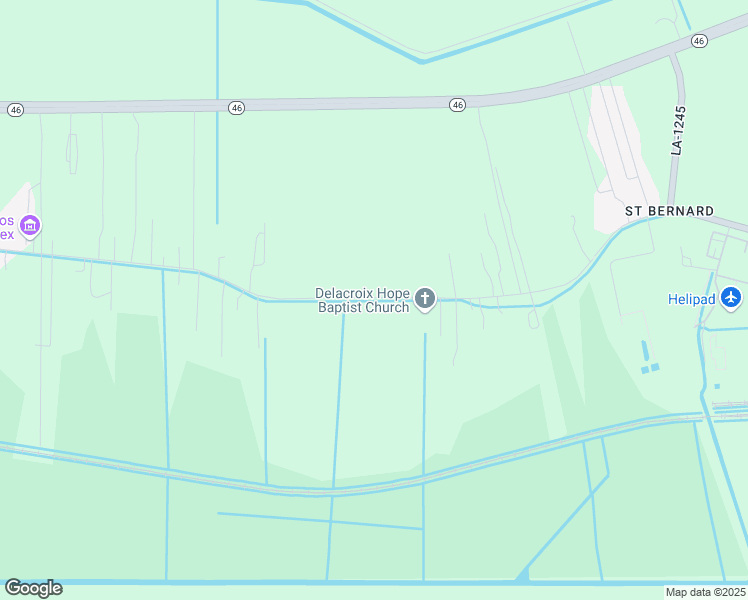 map of restaurants, bars, coffee shops, grocery stores, and more near 1921 Bayou Road in Saint Bernard