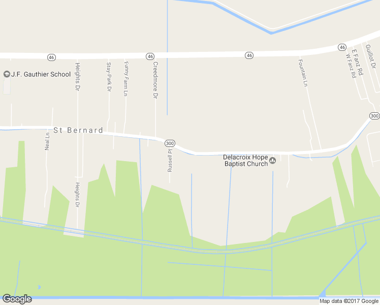 map of restaurants, bars, coffee shops, grocery stores, and more near 1921 Bayou Road in Saint Bernard