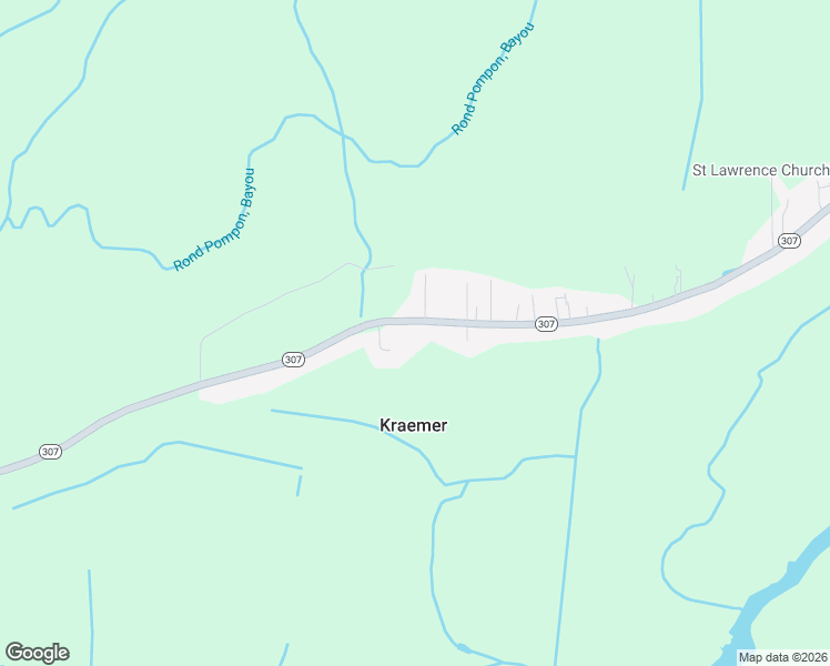 map of restaurants, bars, coffee shops, grocery stores, and more near 3137-3343 Highway 307 in Thibodaux