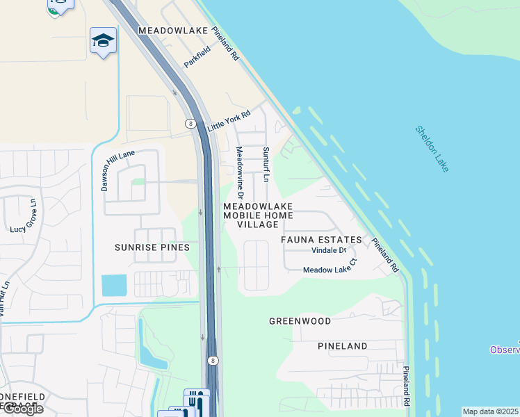 map of restaurants, bars, coffee shops, grocery stores, and more near 9903 Sunturf Lane in Houston