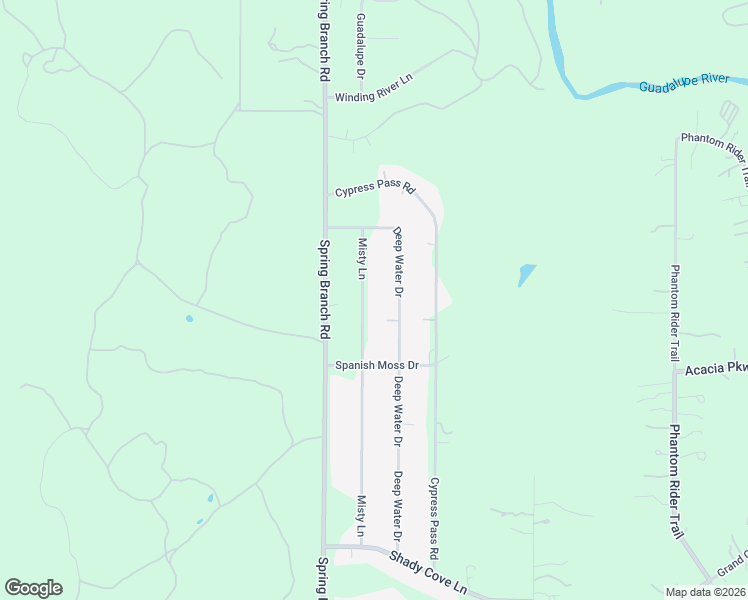 map of restaurants, bars, coffee shops, grocery stores, and more near 885 Misty Lane in Spring Branch
