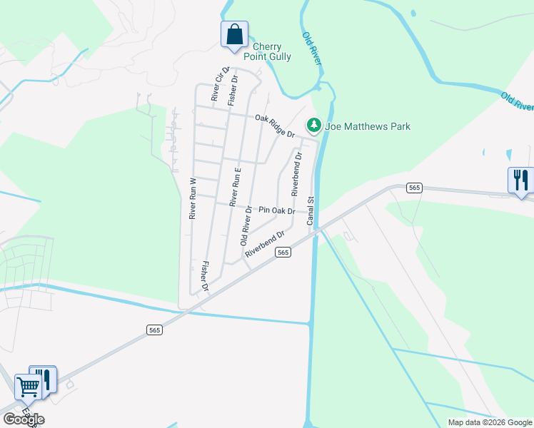 map of restaurants, bars, coffee shops, grocery stores, and more near 4102 Pin Oak Drive in Baytown