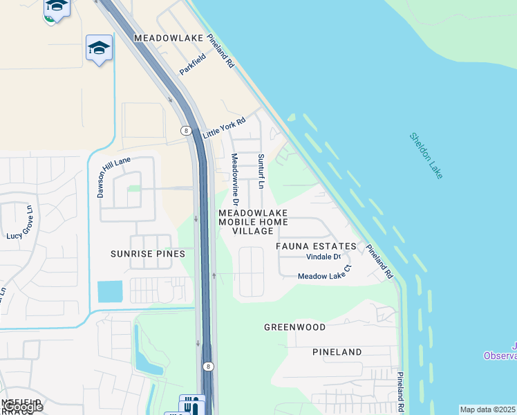 map of restaurants, bars, coffee shops, grocery stores, and more near 9903 Sunturf Lane in Houston