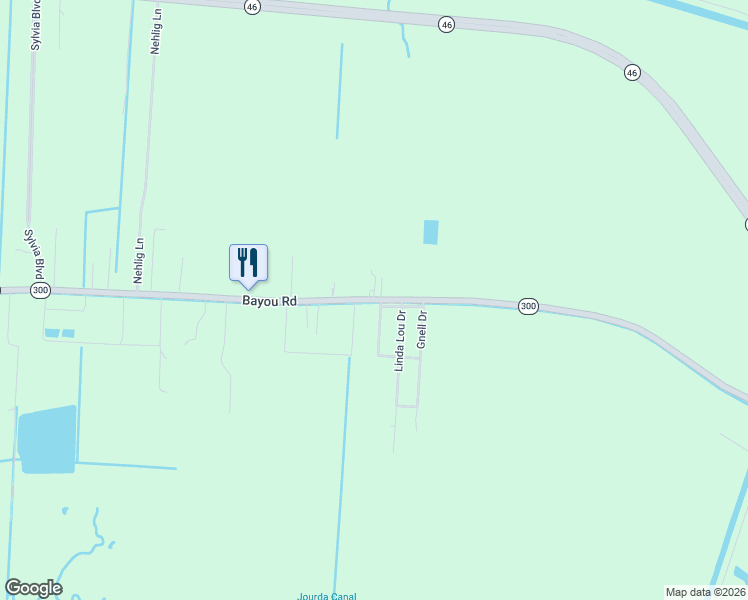 map of restaurants, bars, coffee shops, grocery stores, and more near 2915 Bayou Road in Saint Bernard