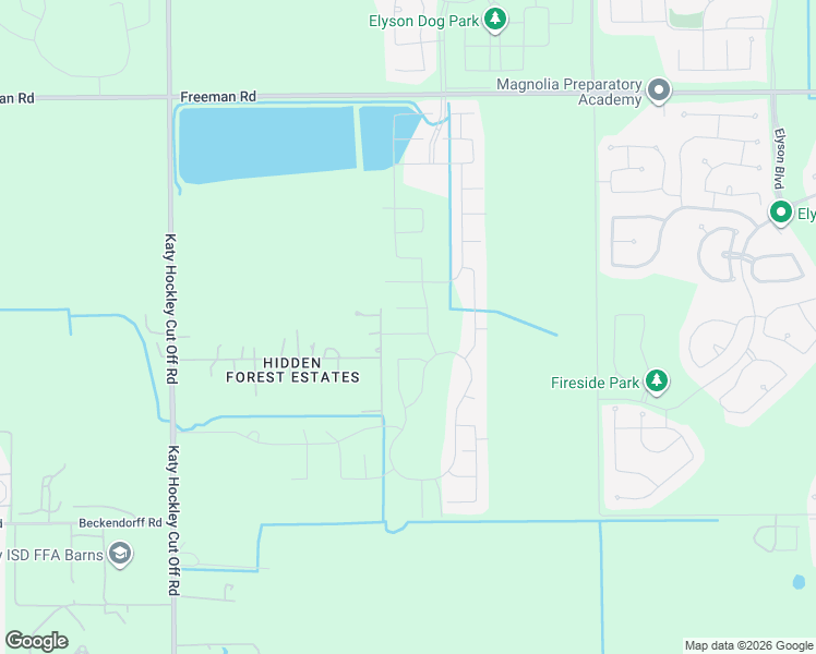 map of restaurants, bars, coffee shops, grocery stores, and more near 6327 Cambrai Wood Lane in Katy