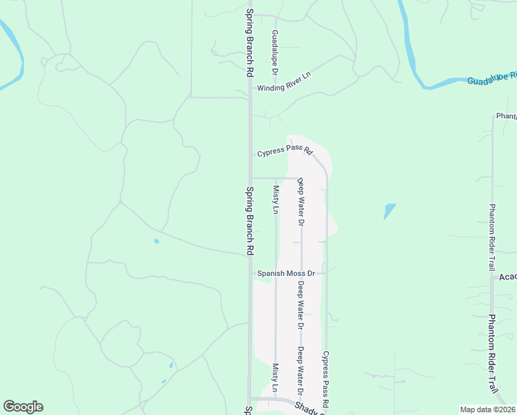 map of restaurants, bars, coffee shops, grocery stores, and more near 5772 Spring Branch Road in Spring Branch