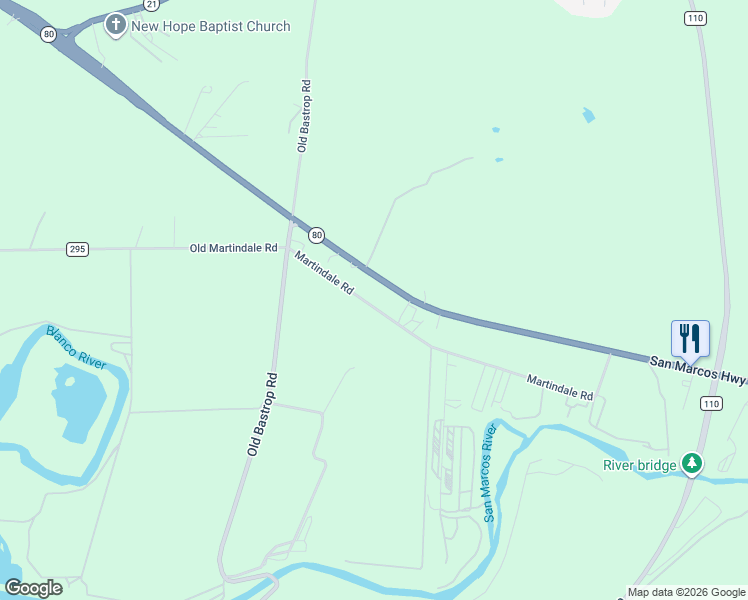 map of restaurants, bars, coffee shops, grocery stores, and more near 1902 San Marcos Highway in San Marcos