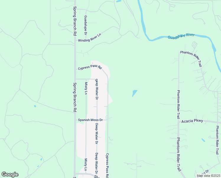 map of restaurants, bars, coffee shops, grocery stores, and more near 963 Cypress Pass Road in Spring Branch