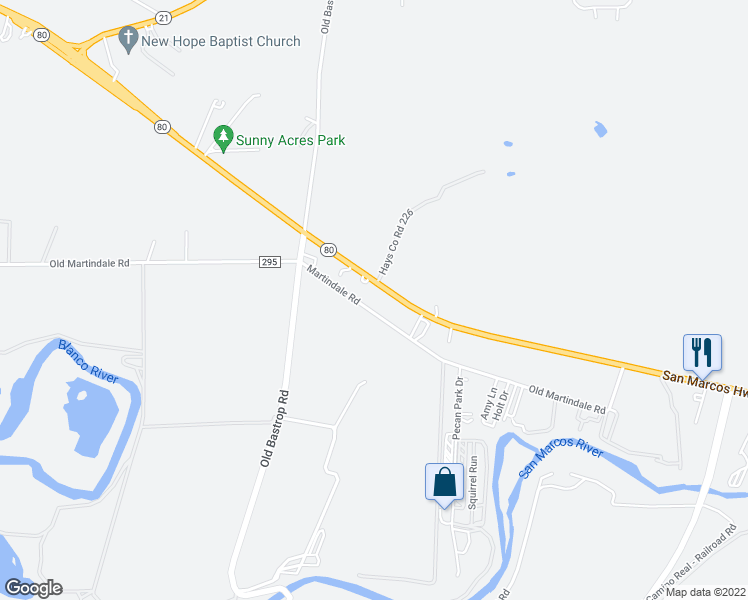 map of restaurants, bars, coffee shops, grocery stores, and more near 1902 San Marcos Highway in San Marcos